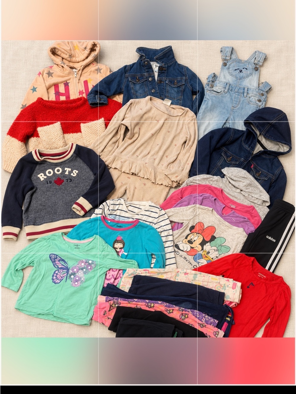 Toddler Girls 2T 24 Piece Winter Clothing Bundle Lot